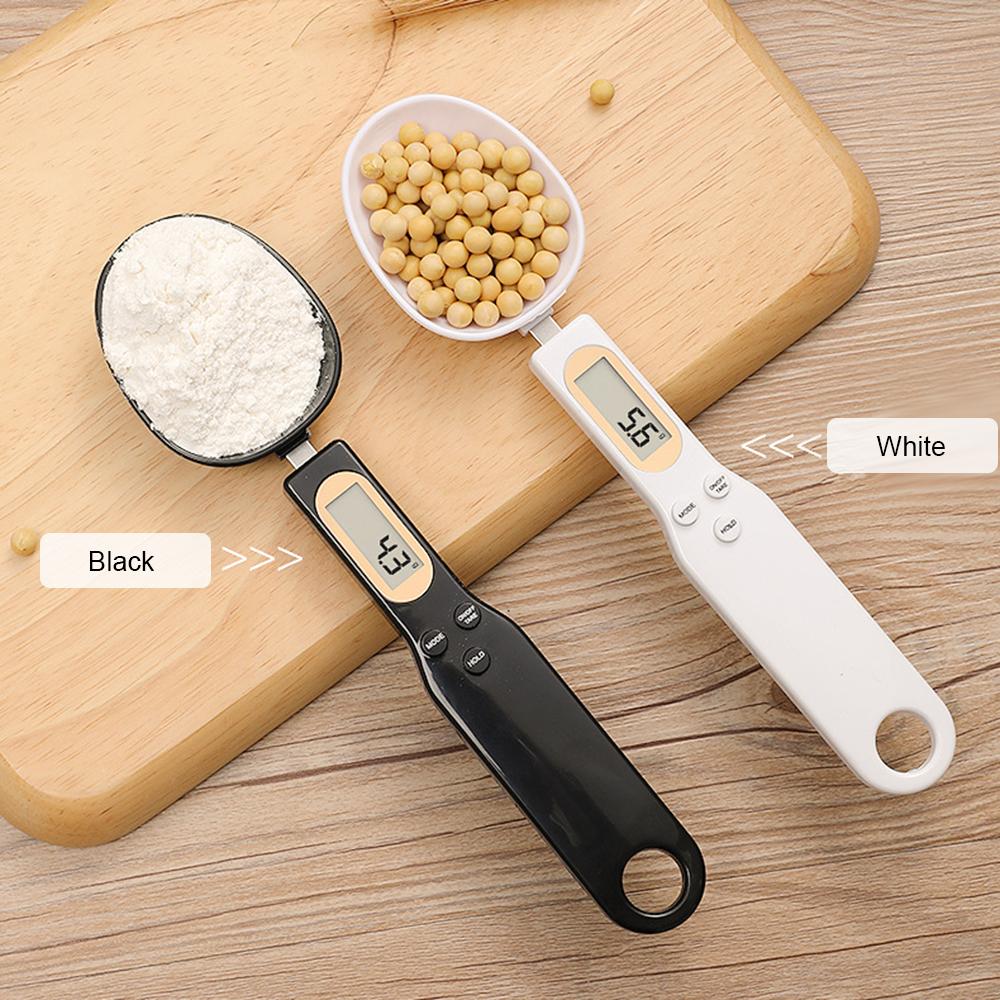 Digital Spoon Scale for Kitchen 500g/ 0.1g High Precision Portable Electronic Mini Scales LCD Display Unit Switchable/ Data Lock/ Tare Function Food Cooking Baking Scales