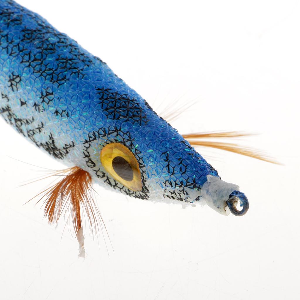 Luminous Squid Jig Hook Lifelike 3D Eyes Bionics Shrimp Fishing Lure