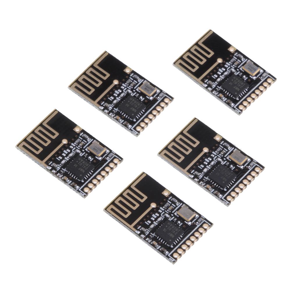 5Pcs Mini NRF24L01 2.4GHz SMD Wireless Transceiver Module for