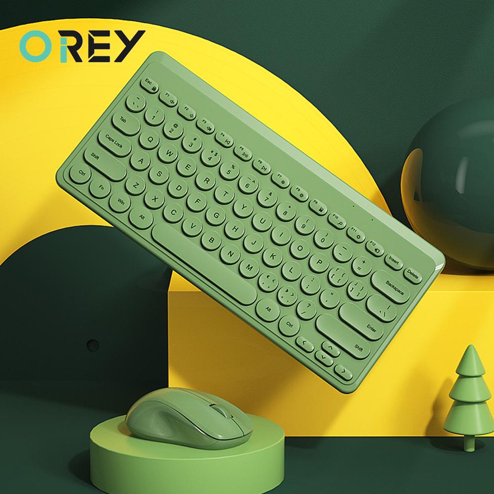 Bàn Phím Không Dây 2.4G Chuột USB 79 Keycaps Tắt Tiếng Mini Không Dây Bàn Phím Chuột Combo Dành Cho Bộ Máy Tính Game Thủ máy Tính Laptop