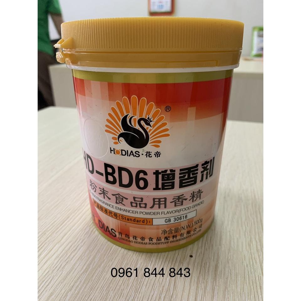 Hương thịt bột HD6 Đỏ (HD-BD6) - Hộp 500g - Tăng mùi hương thơm cho giò chả, xúc xích, chả cá,...