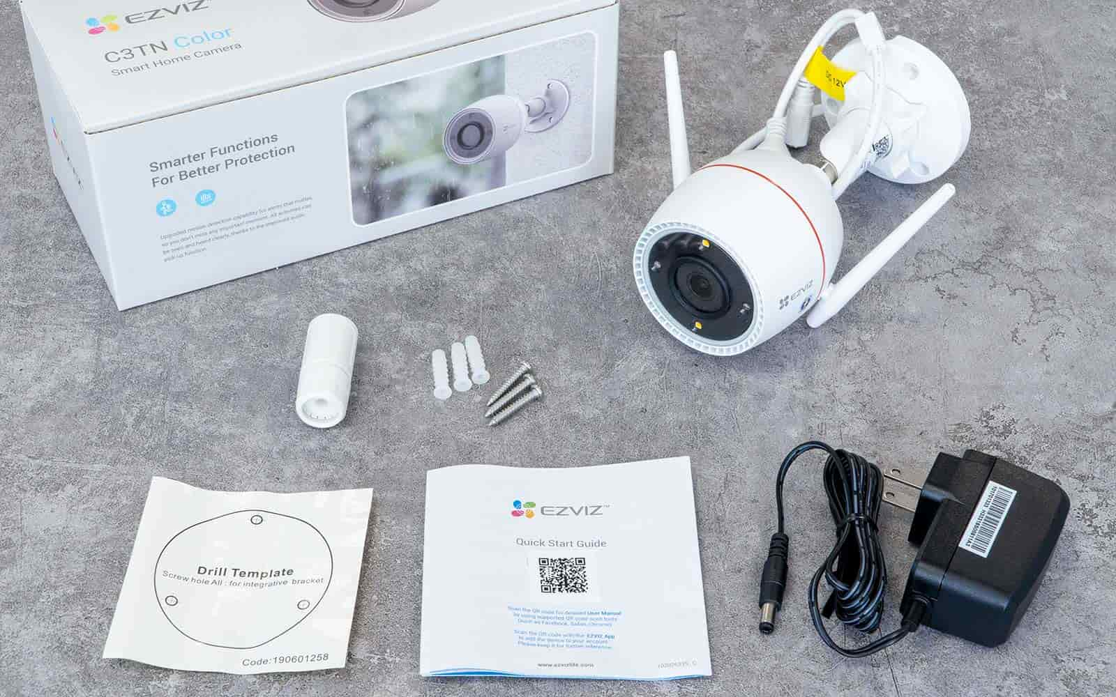 Camera Wifi Ngoài Trời Ezviz C3TN 3M 2K Siêu Nét Có Màu Ban Đêm - Hàng chính hãng