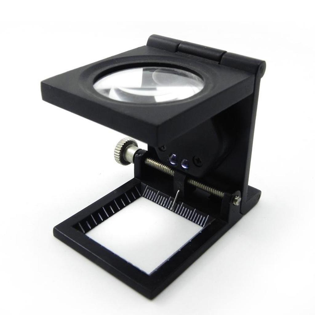 10X Foldable Optical Glass Magnifier Inspection Mirror for Jewelry