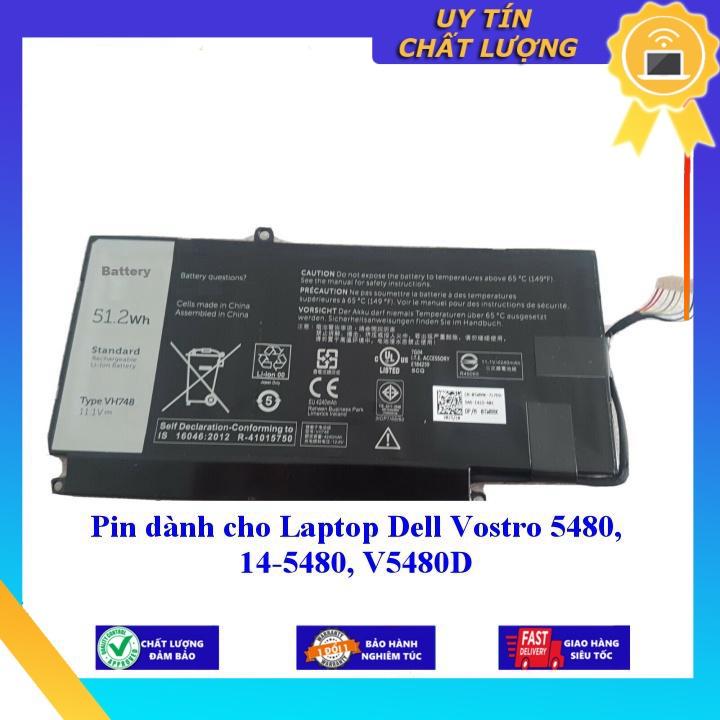 Pin dùng cho Laptop Dell Vostro 5480 14-5480 V5480D - Hàng Nhập Khẩu New Seal