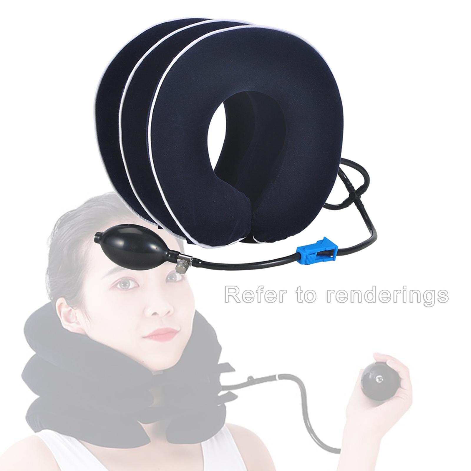 Cervical Vertebra Traction Device Inflatable Metal Ball for Office