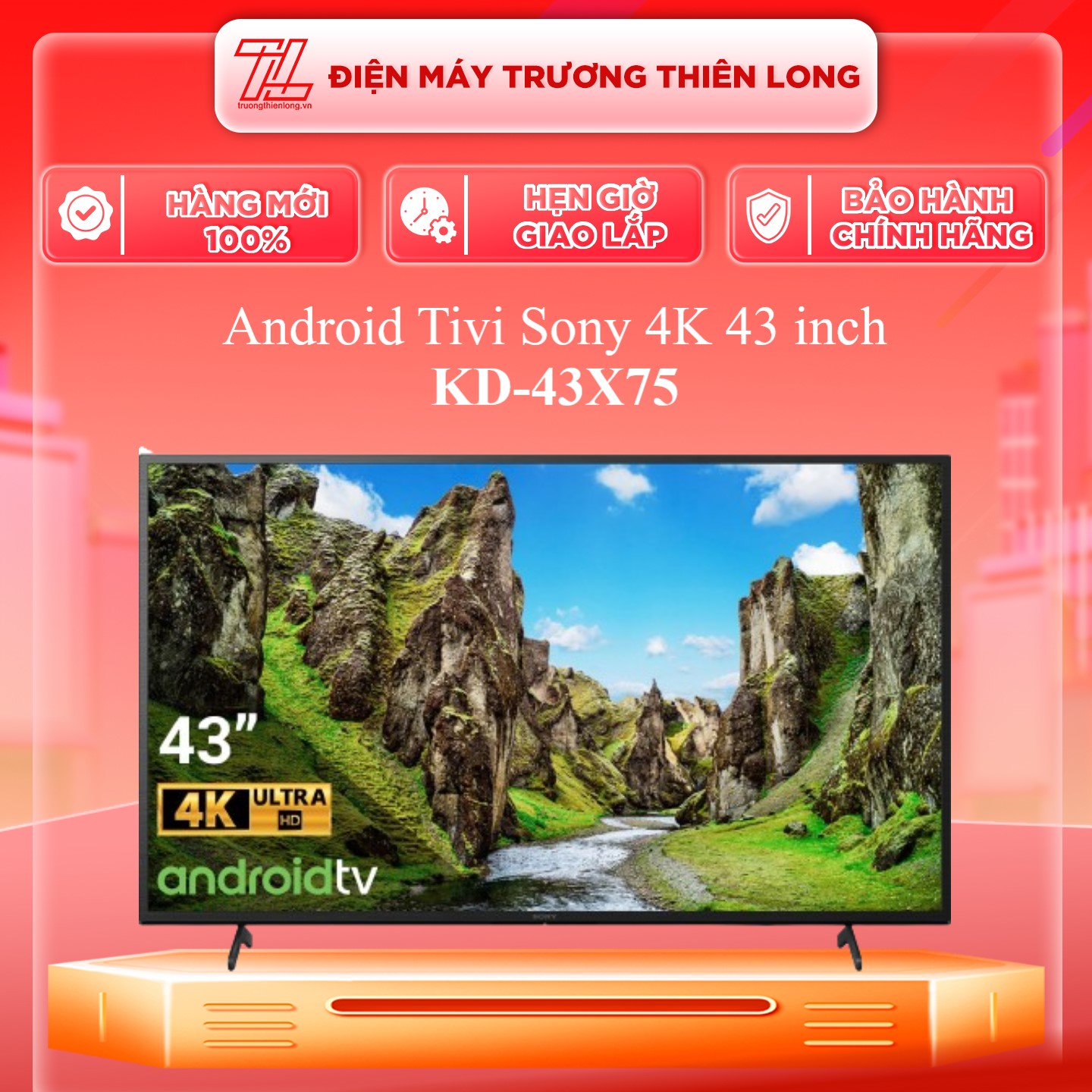 Android Tivi Sony 4K 43 inch KD-43X75