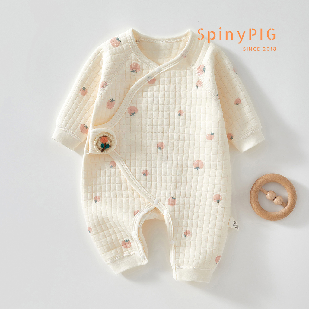 Bộ body cho bé sơ sinh 0-1 tuổi trần bông dài tay cotton nhiều họa tiết cực xinh cho bé trai bé gái mùa đông
