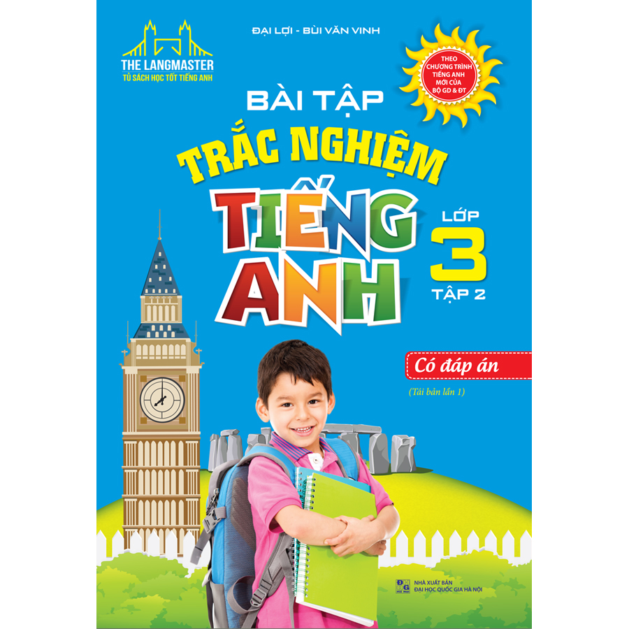 Bài Tập Trắc Nghiệm Tiếng Anh Lớp 3 - Tập 2 - Có Đáp Án (Tái Bản Lần 1-2020)