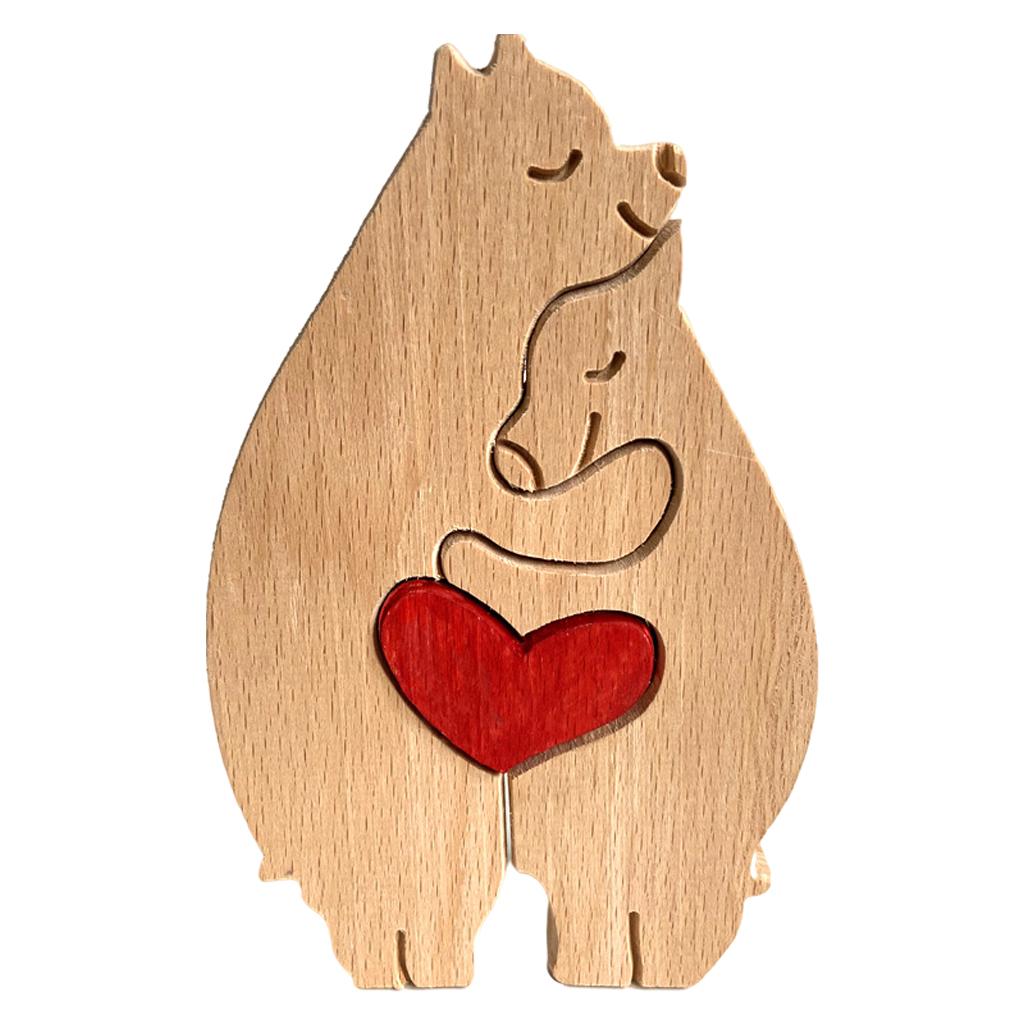 Wood Animal Decor Mother's Day Gift Wooden Desktop Decoration