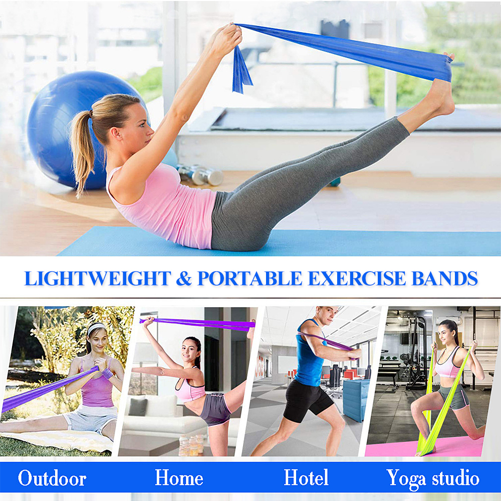 Bộ 3 dải kháng lực với độ dày và mức kháng khác nhau cho luyện tập thể thao