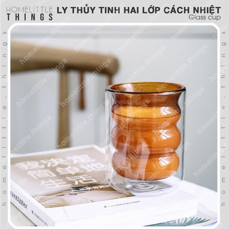 Ly thủy tinh MÀU, 2 lớp cách nhiệt
