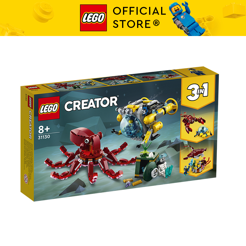 LEGO Creator 31130 Truy tìm kho báu dưới đại dương