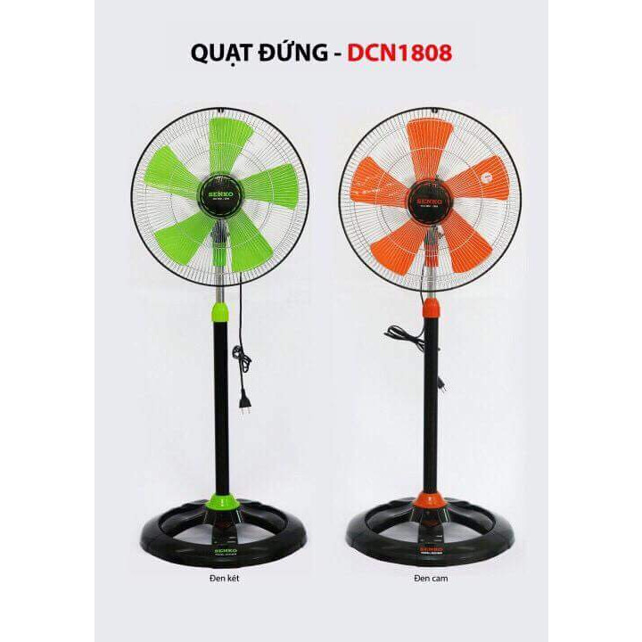 Quạt đứng 4.5 tấc lồng mạ crom SENKO DCN1808 - Hàng chính hãng