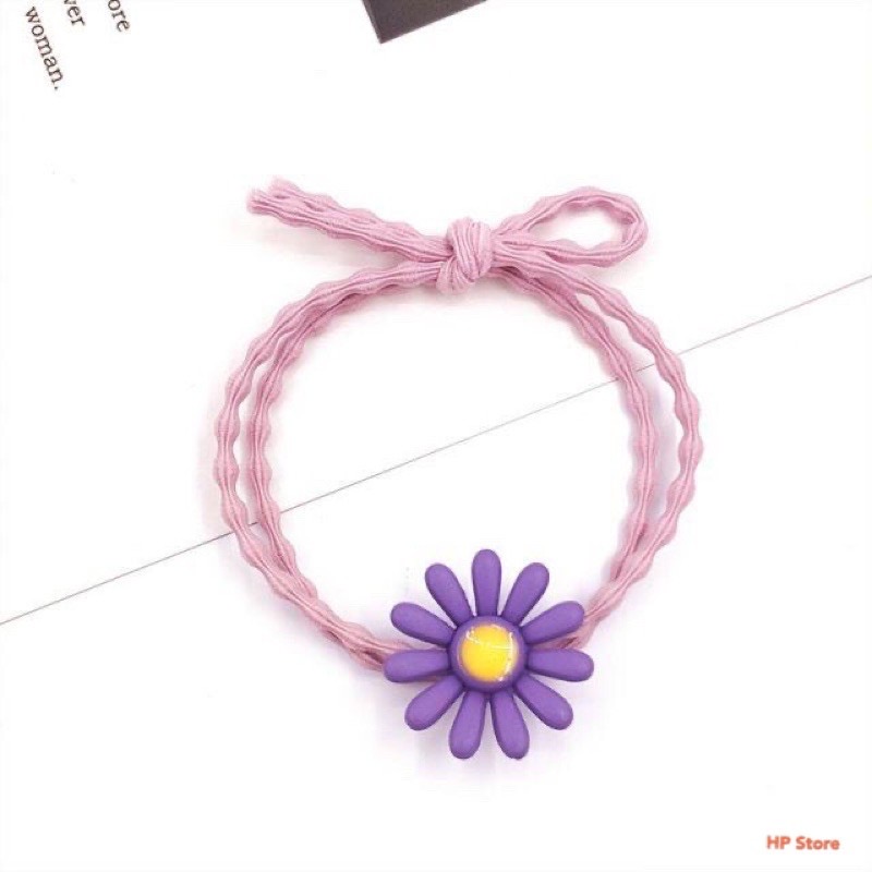 Cột Tóc Co Giãn Hoa Cúc Daisy Đủ Màu