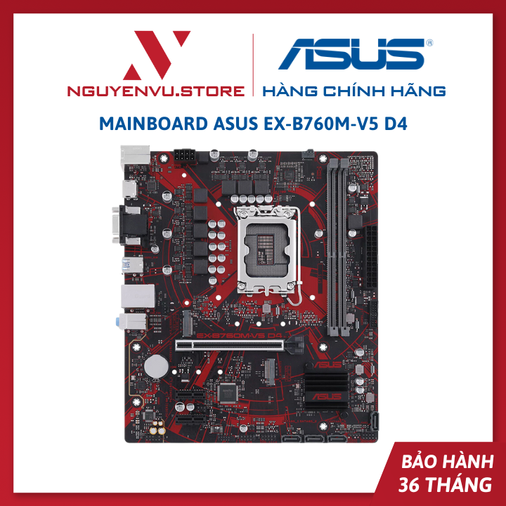 Mainboard ASUS EX-B760M-V5 D4 - Hàng Chính Hãng