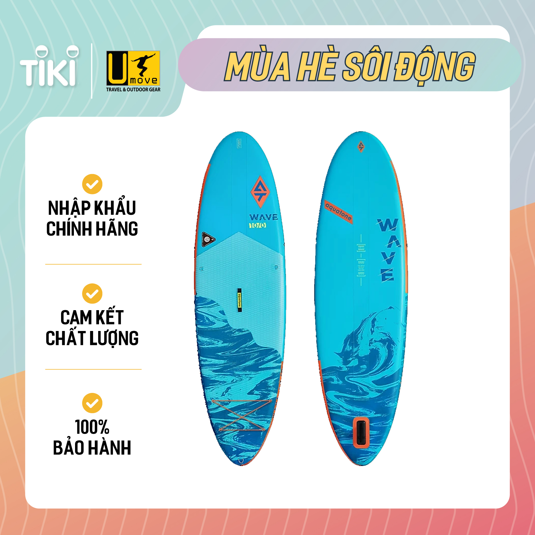 Ván SUP bơm hơi Aquatone Wave 10'0" All-round TS-111