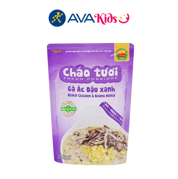 Cháo tươi gà ác đậu xanh Cây Thị gói 260g