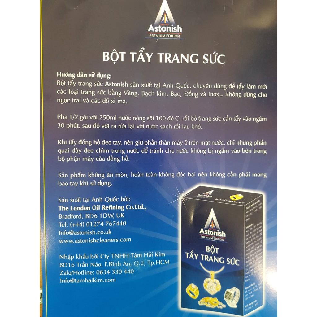 Bột tẩy trang sức Astonish siêu sáng và an toàn