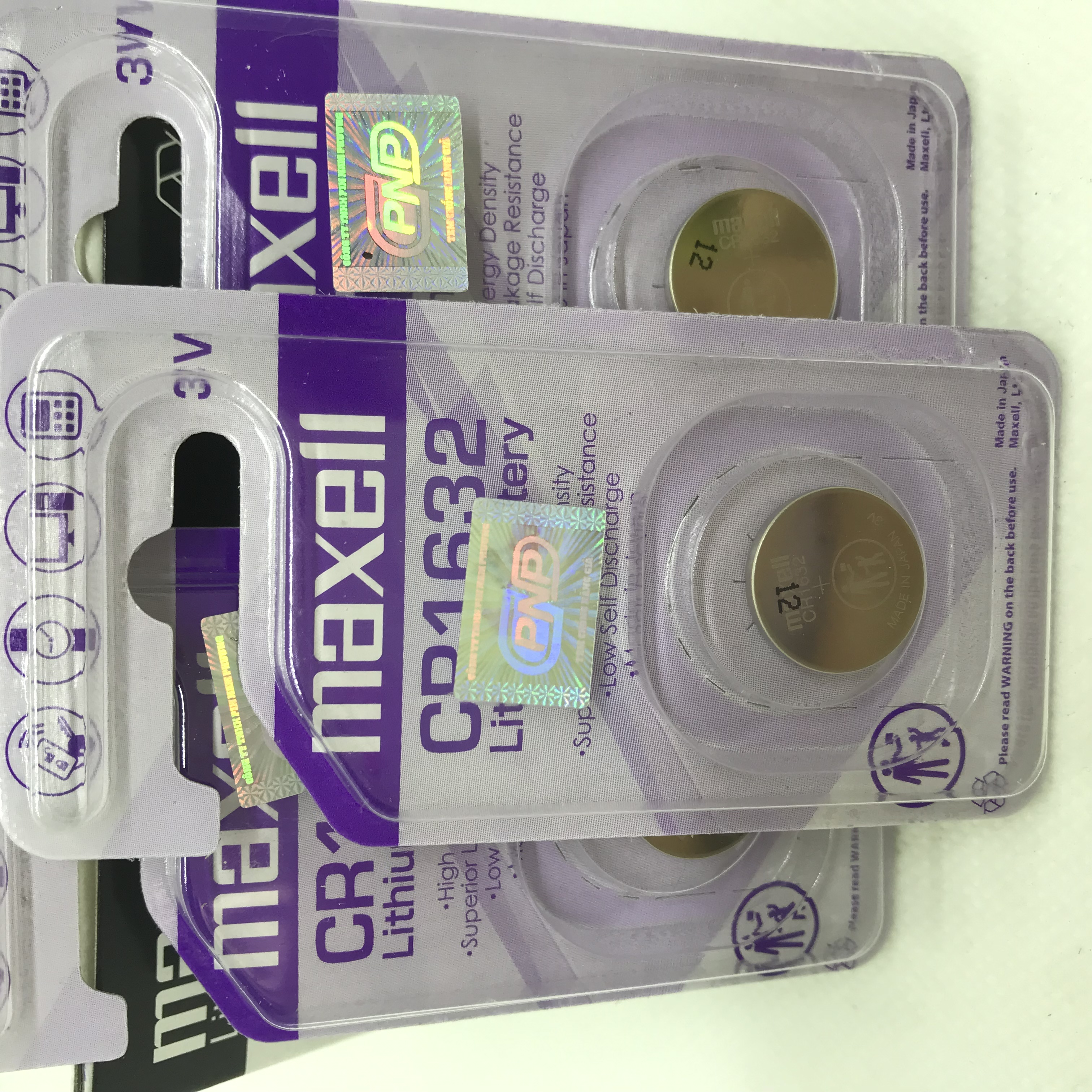 Vỉ 1 Viên Pin 3V MAXELL CR1632 Nhập Khẩu Nhật Bản