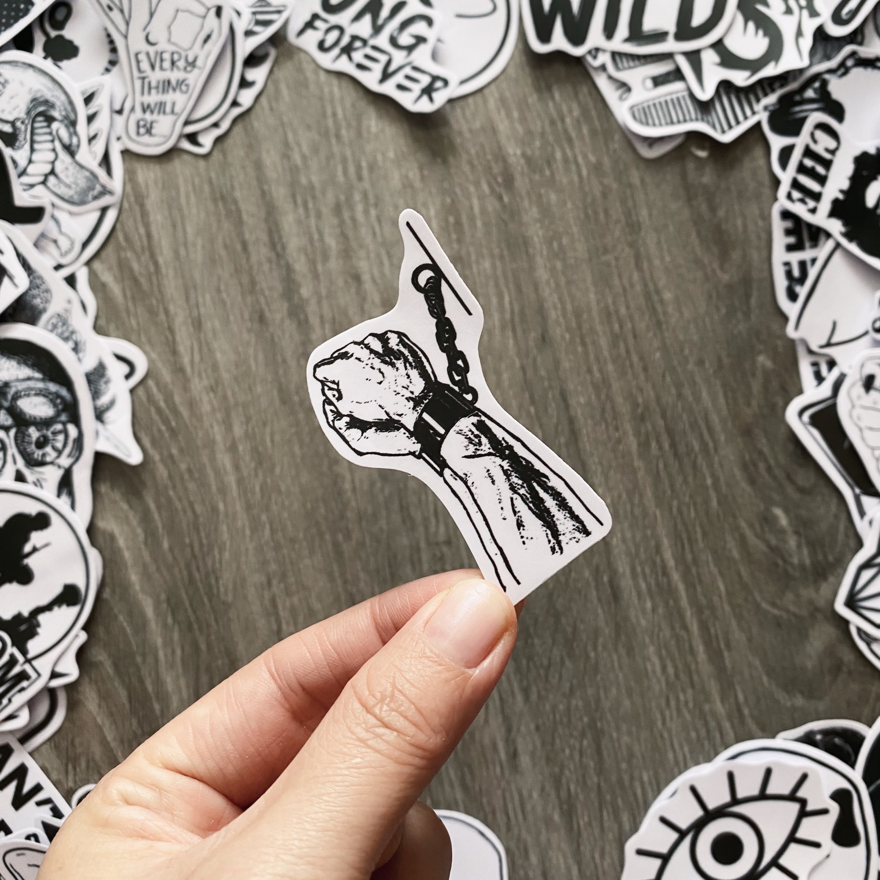 Sticker TRẮNG ĐEN - Black White - Dán Trang Trí - Chất Liệu PVC Cán Màng Chất Lượng Cao Chống Nước, Chống Nắng, Không Bong Tróc Phai Màu