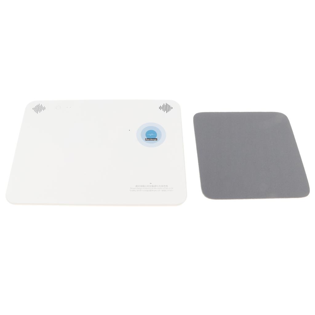 Multi-function Qi Wireless Charger Pad With Speaker Function and Mouse Pad