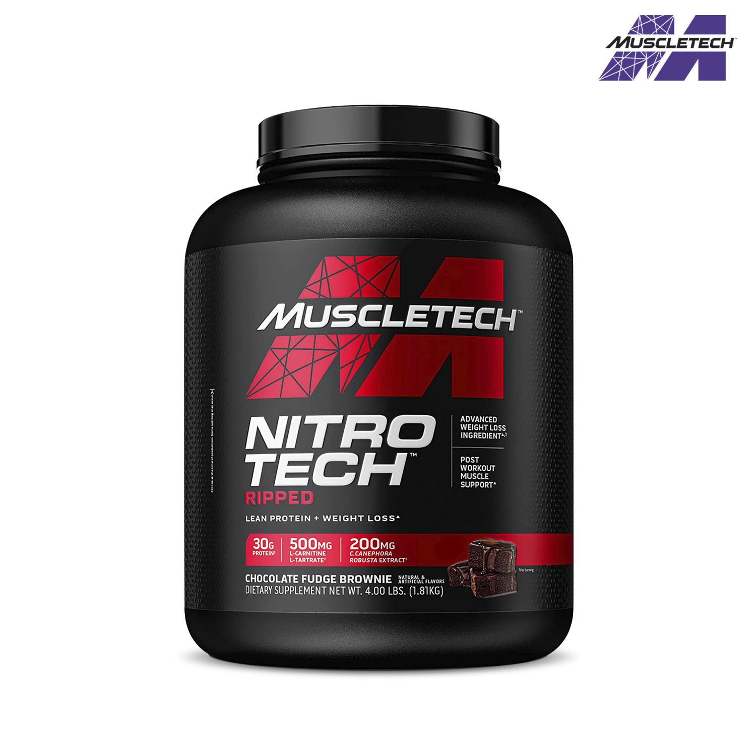 Whey Protein Nitro Tech Ripped MuscleTech 4Lbs - Sữa bổ sung Protein hỗ trợ tăng cơ