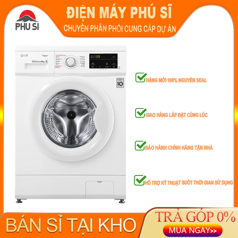 Máy giặt LG Inverter 9 kg FM1209S6W - Chỉ giao tại HCM
