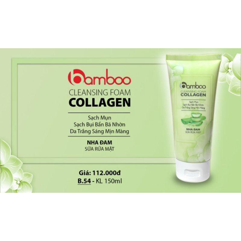 SỮA RỬA MẶT COLLAGEN NHA ĐAM sạch mụn sáng da