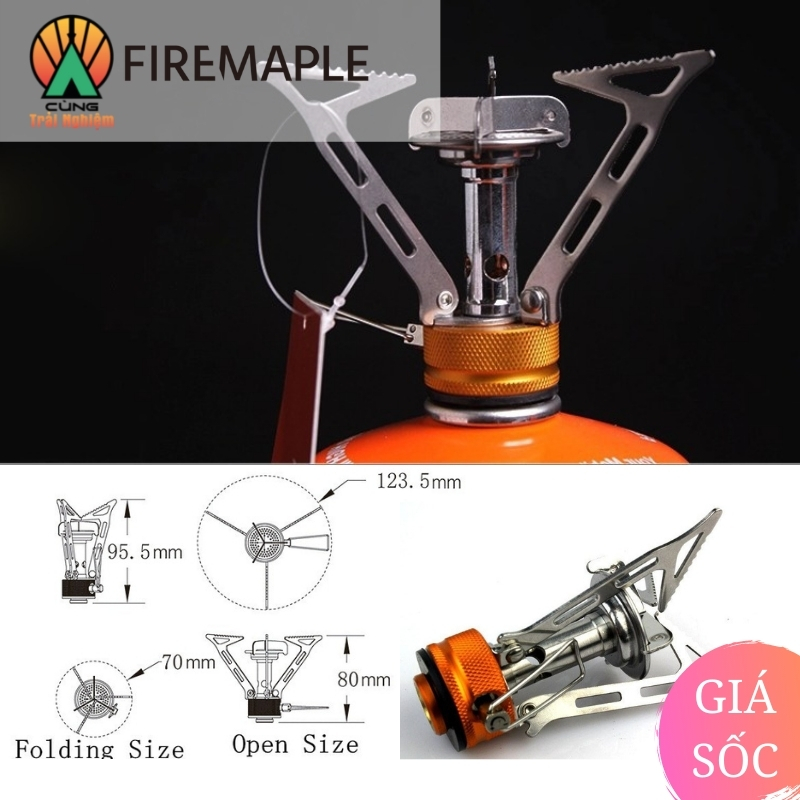 [CHÍNH HÃNG] Bếp Gas Dã Ngoại Điều Áp Chuyên Dụng Fire-Maple Ngoài Trời Nhỏ Gọn Di Động FMS-103