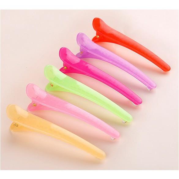 SET 10 Kẹp tóc mỏ vịt bằng nhựa trơn bóng đẹp