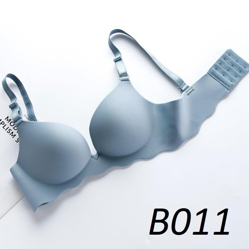 Áo Lót Đúc Su Thông Hơi Không Gọng Nâng Ngực Chống Hằn Mỡ B011 - Xanh ghi,36B