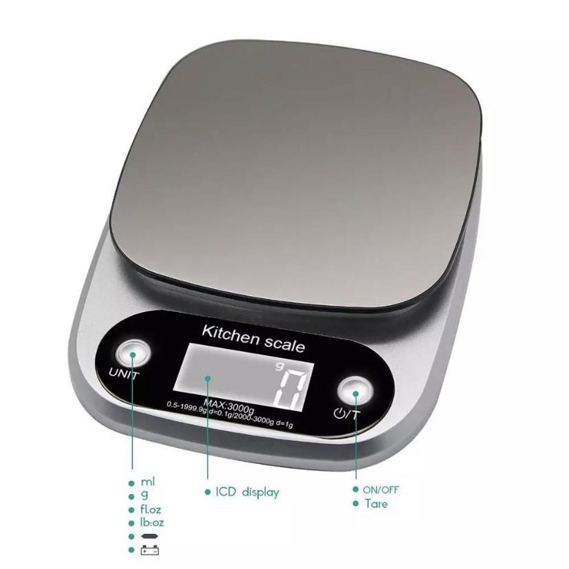 Cân tiểu ly điện tử nhà bếp Ebalance Kitchen Scale 0.1g max 3kg, cân thực phẩm, cân nhà bếp.