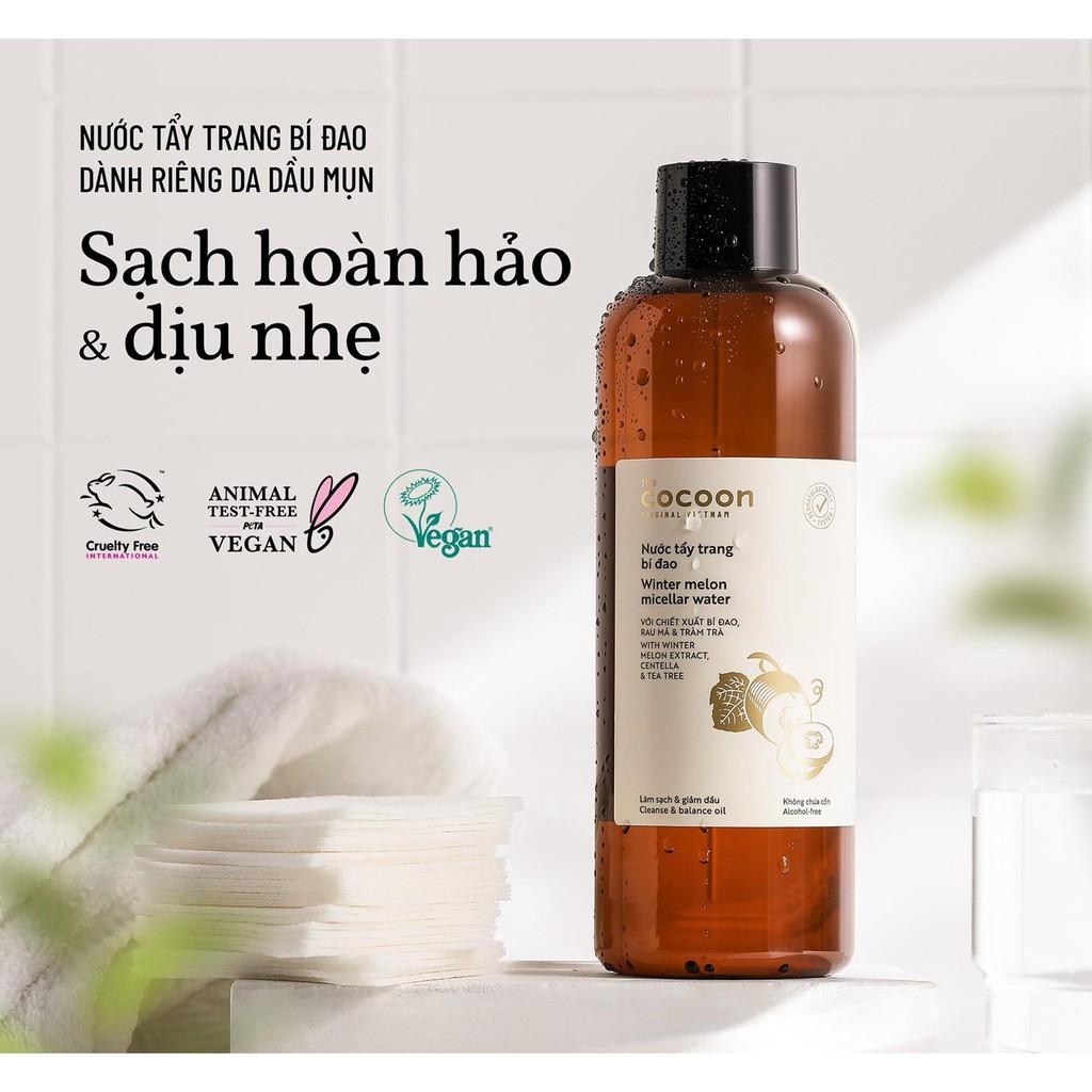 Nước tẩy trang bí đao cocoon 500ml dành cho da dầu, da mụn