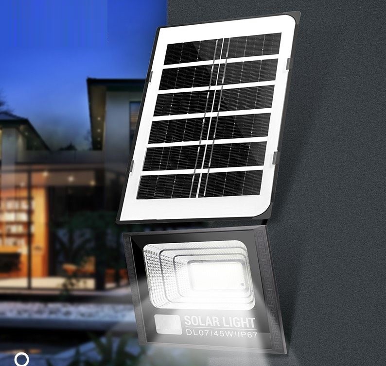 Đèn năng lượng mặt trời cao cấp, chống nước IP67, công suất cao 45W tiện lợi, kèm điều khiển từ xa - Hàng nhập khẩu