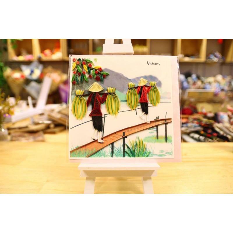 THIỆP QUILLING PHONG CẢNH VIỆT NAM