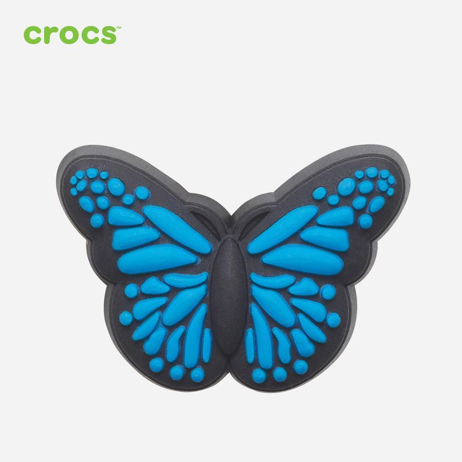 Huy hiệu Jibbitz unisex Crocs Blue Butterfly