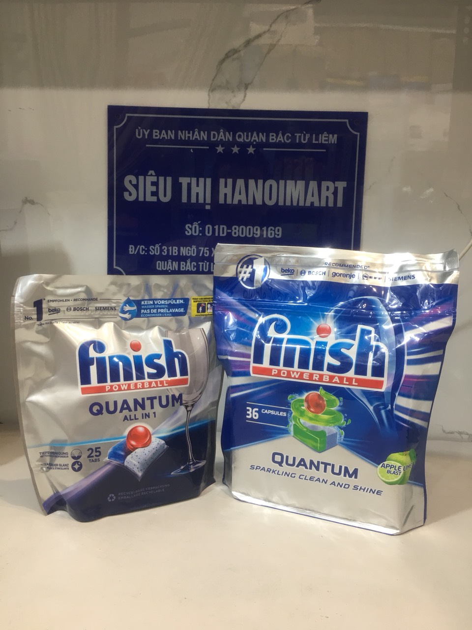 Viên rửa bát finish quantum max túi 60 viên