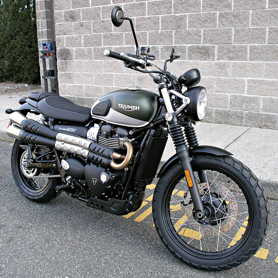 Xe Môtô Triumph Street Scrambler 900 - Xanh Xám