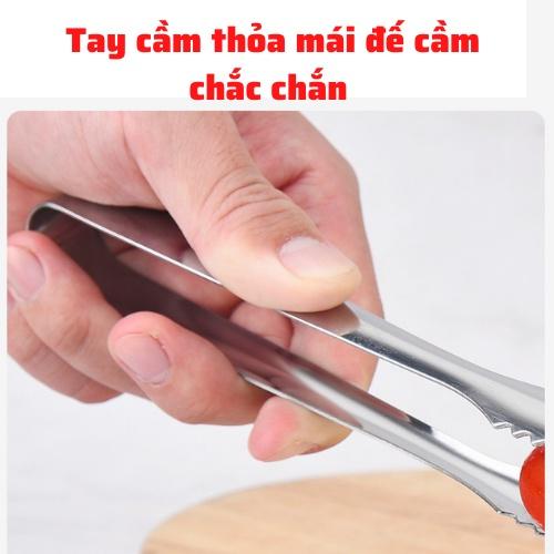 Cây gắp kẹp gắp thức ăn,chanh đào hoa quả, gắp đồ decor bằng inox không gỉ cao cấp nhỏ gọn an toàn dễ dàng sử dụng