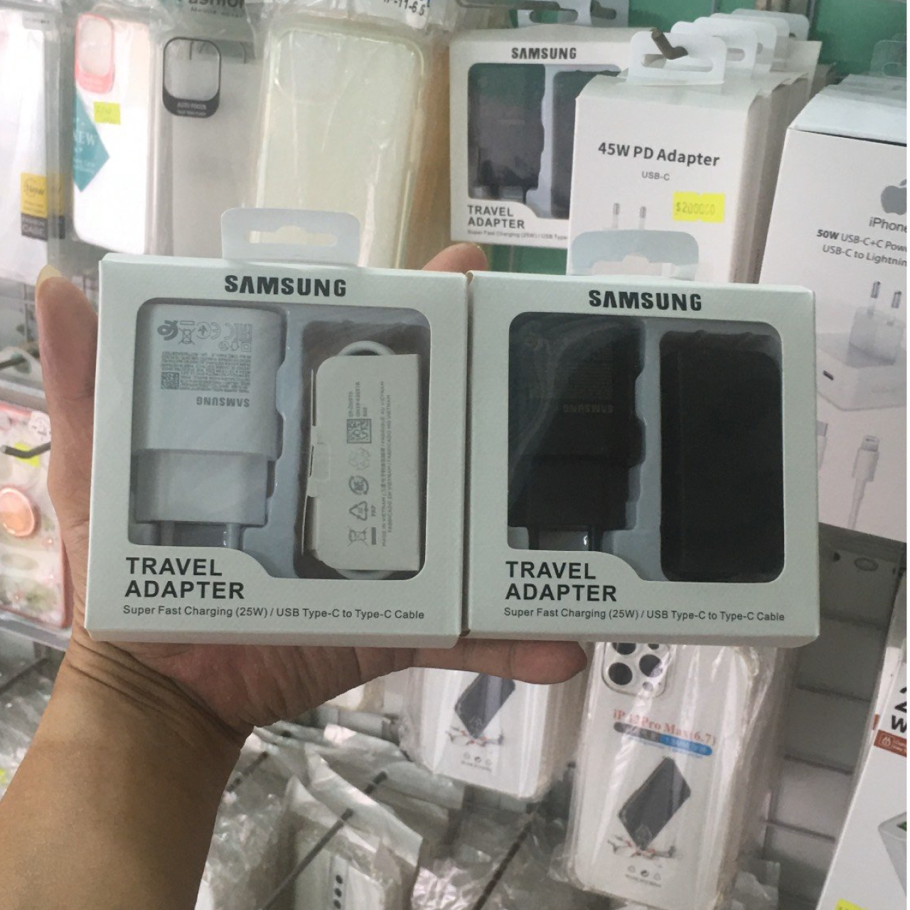 Bộ sạc nhanh 25W cho Samsung cổng Type C to C full box