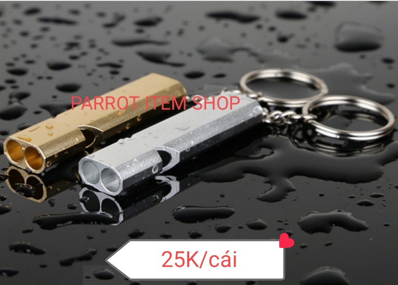 1 còi kép dùng huấn luyện vẹt