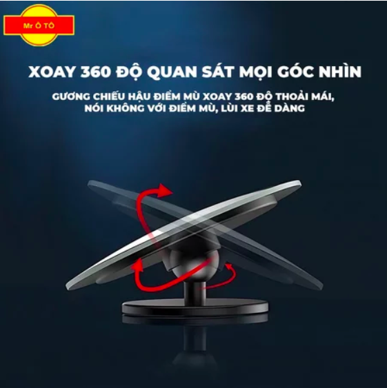 Gương Cầu Lồi Ô Tô Chỉnh 360 Độ Loại 1 MR.ÔTÔ Gắn Kính Chiếu Hậu Xe Hơi Mở Rộng Góc Nhìn, Xoá Điểm Mù Sáng Rõ GCL001