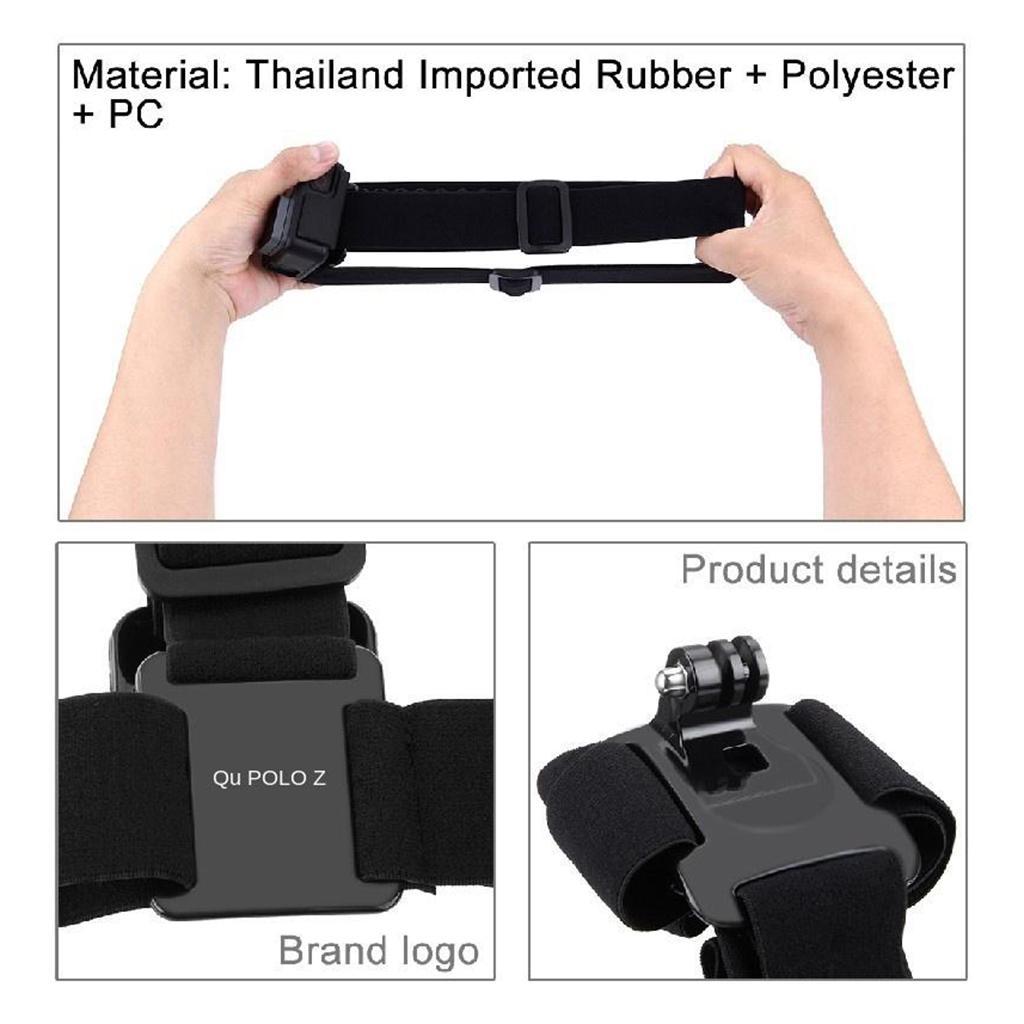 Cell Phone Head Mount Headband Mobile Phone Holder w/ Clip Universal Black