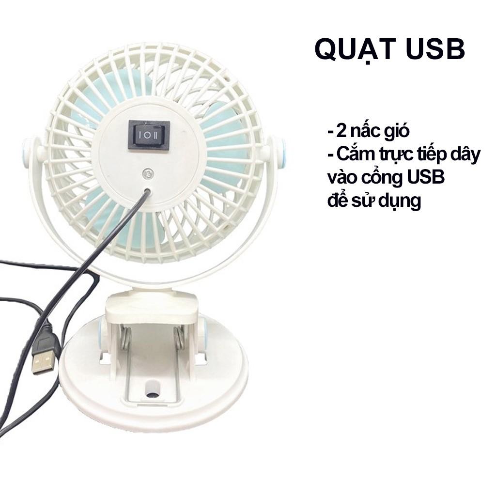 Quạt Mini | Quạt Kẹp Bàn Thích hợp cho dân Văn Phòng, Xoay 360 độ, Kẹp chắc chắn – Siêu Mát