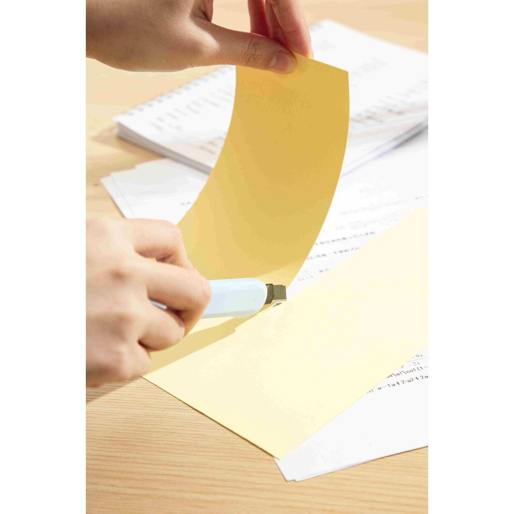 Dao Rọc Giấy Lưỡi Dao Đen Văn Phòng Deli - Rọc Giấy Cắt Thủ Công DIY - CD063
