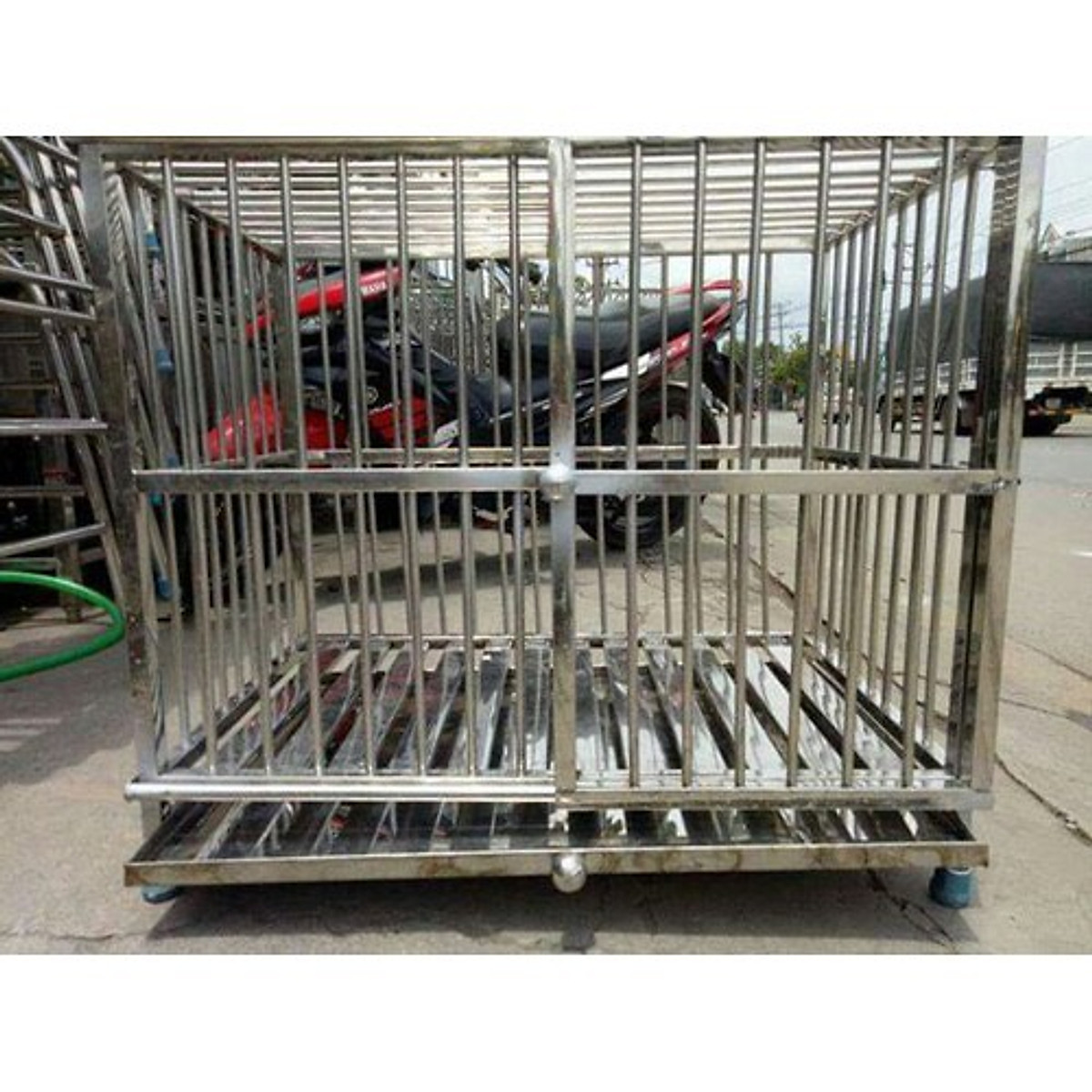 Chuồng chó Inox Juno Sofa KT Không có mái che