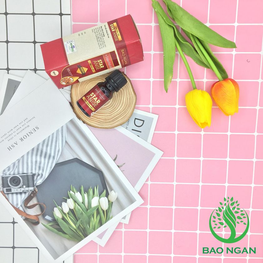 Tinh Dầu Hồi Nguyên Chất Bảo Ngân Chai 10 Ml Có Kiểm Định Chất Lượng - Xoa Bóp Giảm Đau, Hỗ Trợ Cảm, Tiêu Hóa, Xông Phòng Diệt Khuẩn, Đuổi Côn Trùng, Massage, Để Tủ Quần Áo,...