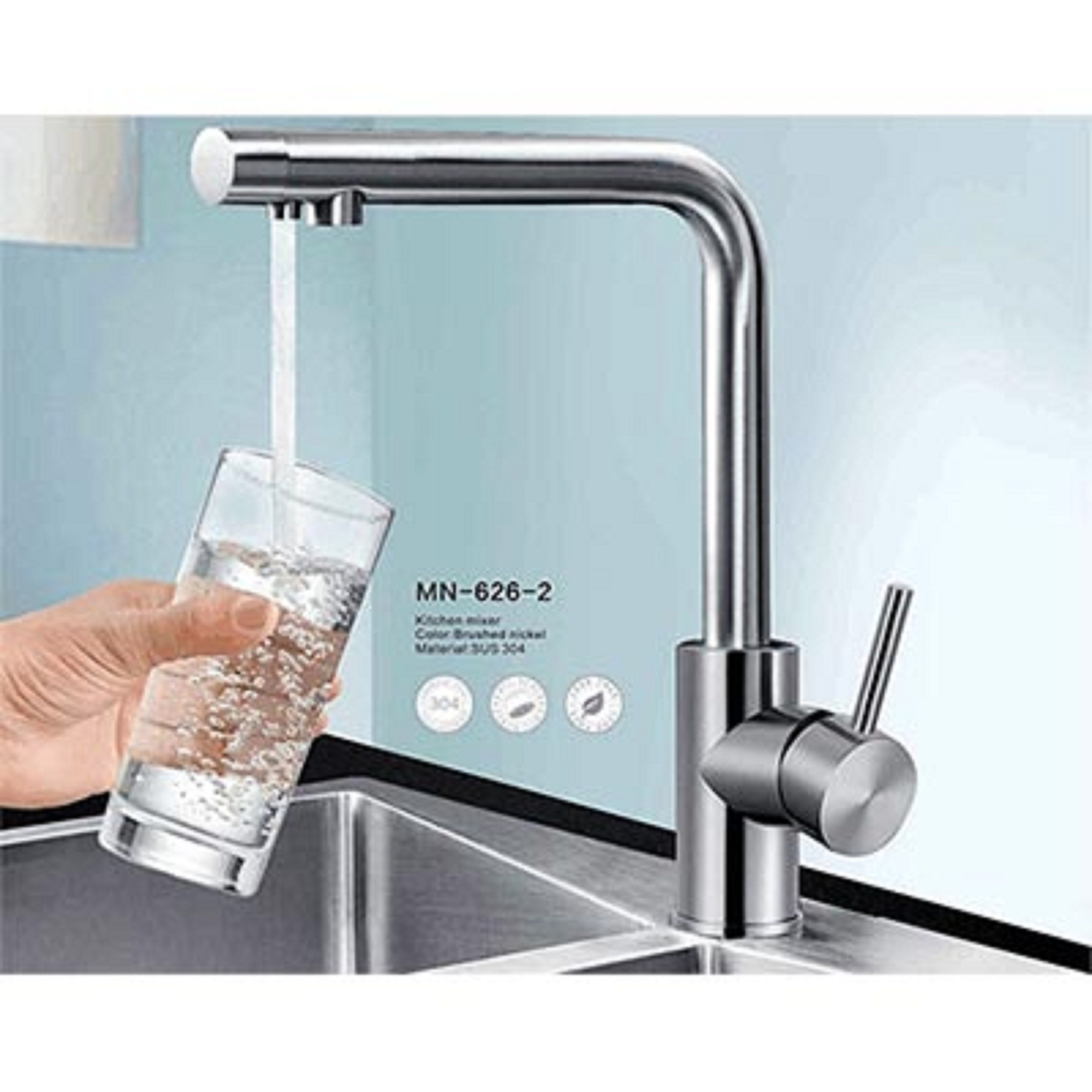 Vòi rửa chén 3 đường nước