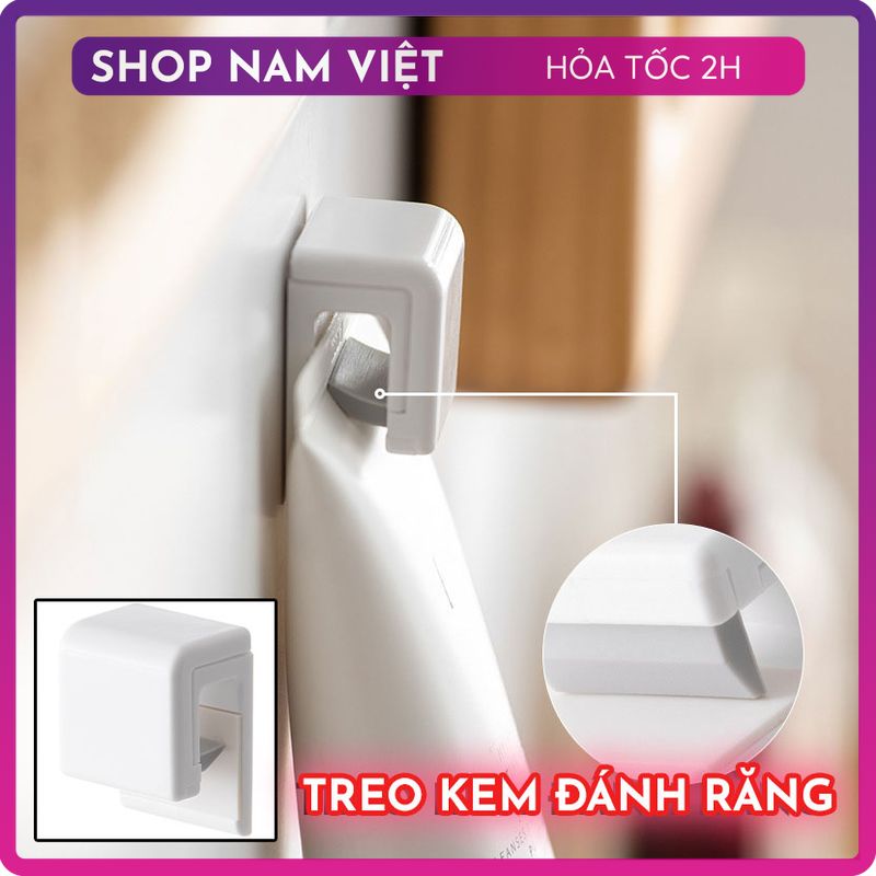 Set 3 Miếng Dán Treo Sữa Rửa Mặt, Kem Đánh Răng