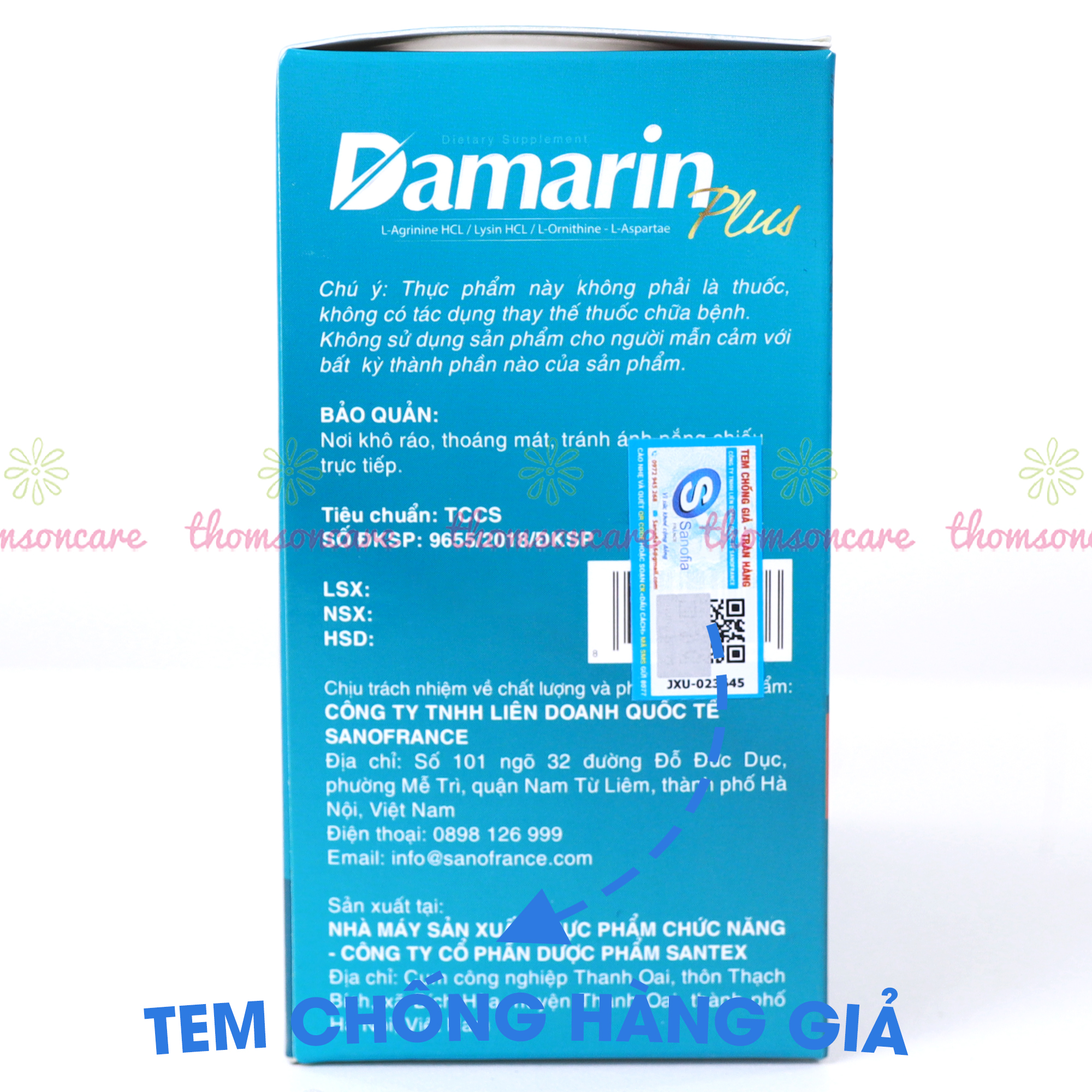 Viên uống bổ gan Damarin Plus - Hỗ trợ giải độc gan, hạ men gan, gan nhiễm mỡ, mát gan từ thảo dược - Hộp 60 viên Thomsoncare